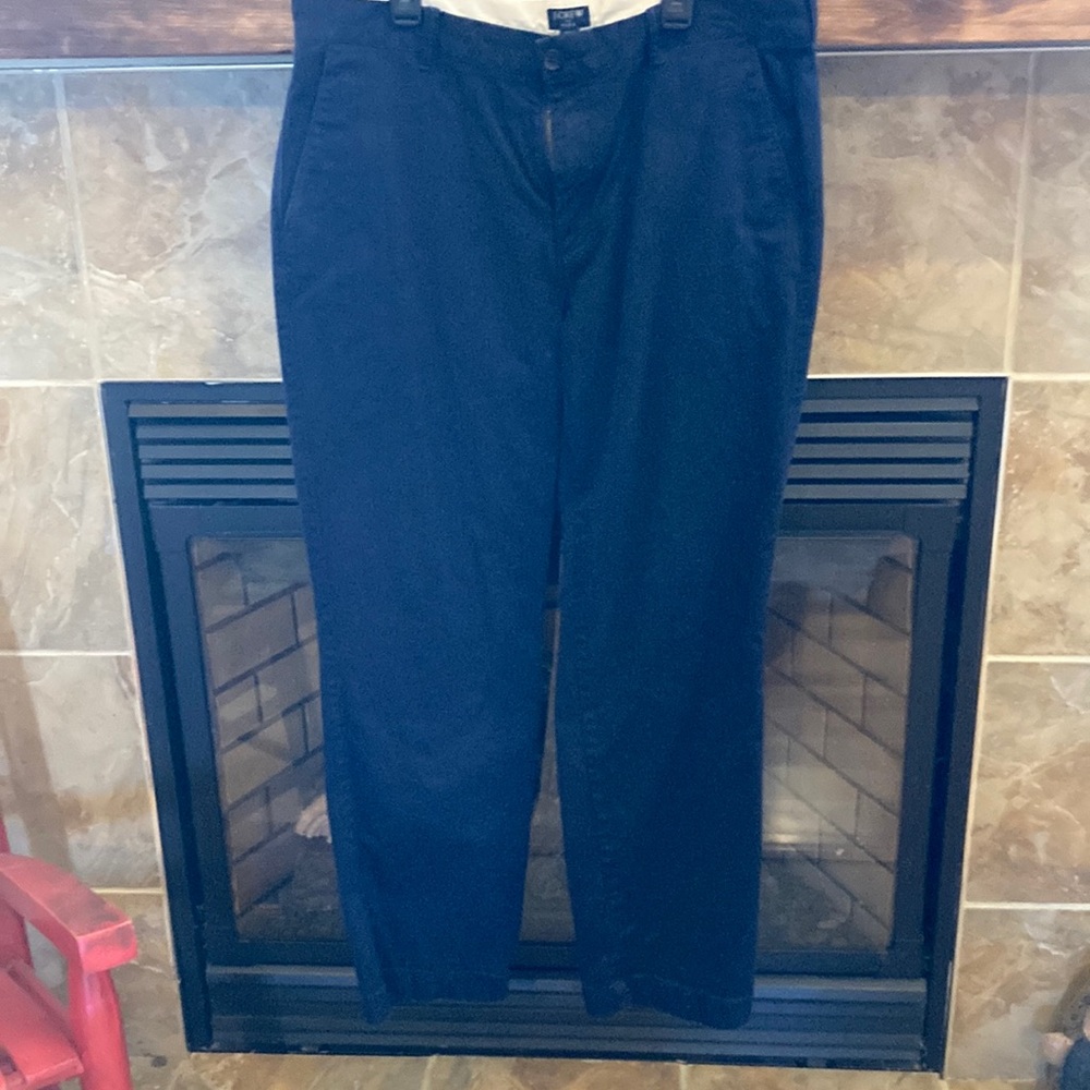 J. Crew Blue Chinos Classic Straight-Leg